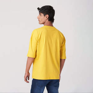 T-shirt unisexe 100% coton de haute qualité, logo personnalisé OEM, streetwear surdimensionné, taille plus, sérigraphie, col rond uni, homme - Product Image 6