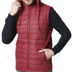 Slim Fit Nouvel Article Offre Spéciale Hommes Puffer Gilet 100% Polyester Nouveau Style Gilet Imperméable Avec Poche À Fermeture Éclair - Product Image 2