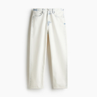 Jean en denim bleu pour homme, coupe droite, taille mi-haute, en coton premium, délavé, motif léopard, séchage rapide, respirant, décontracté, été et hiver