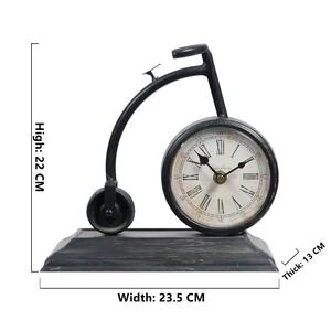 Horloge de table en métal avec mouvement mécanique, design étanche, style moderne - Horloge durable pour un usage quotidien - Product Image 3