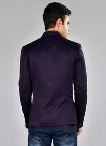 Blazer Morado de Un Solo Botón, Elegante Blazer de Noche para Cenas, Disponible a Precio de Fábrica - Product Image 4