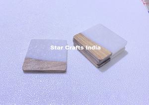 Venta caliente madera marrón Color estrella forma posavasos Hogar y utensilios de cocina fiesta de cumpleaños usado nuevos productos nuevo diseño posavasos de café - Product Image 5