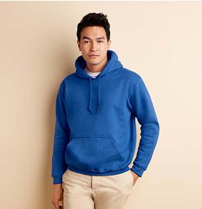 Venta al por mayor Premium Athletic Hombres Sudadera Con Capucha Moda Plain Fleece Sudadera Patrón Sólido De Punto Tallas Grandes Sudadera Con Capucha En Blanco Para Hombres - Product Image 3