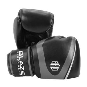 Best Professional Genuine Leather Quick Dry Boxing Gloves for Kickboxing MMA Training with Hook and Loop Closure Wrist Support - Product Image 1