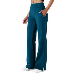 Leggings de Yoga Acampanados de Cintura Media para Mujer, Sólidos, Ligeros, Transpirables, con Cintura Elástica, Suaves y Elásticos para Hacer Ejercicio - Product Image 4