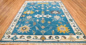 พรมปูพื้นลายดอกไม้ทันสมัย ผลิตด้วยเครื่องจักร คุณภาพพรีเมียม ผ้าโพลีเอสเตอร์ กันลื่น ขนาด 8x14 ฟุต หลายสี ชุดพรมโบราณสำหรับสวดมนต์ เหมาะสำหรับห้องนั่งเล่น - Product Image 2