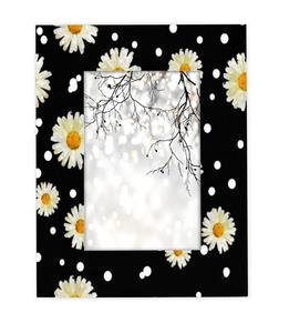 Patrón de diseño de lunares 8x10 Marco DE FOTOS Diseños de madera Marcos de fotos para mesa o decoración de pared Marco de fotos para la vida - Product Image 1