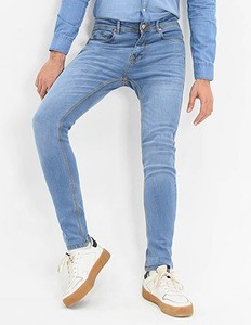 Jeans Rectos de Cintura Media con Frente Plano Casuales para Hombre 2025, Mezclilla Transpirable con Bolsillo Deportivo, Talla Grande para Primavera y Otoño - Product Image 4