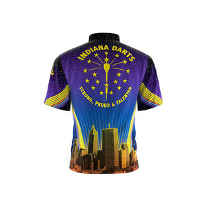 Sublimación de poliéster personalizada Servicio OEM Chaquetas de jaula de béisbol de bateo baratas de manga corta de secado rápido - Product Image 4