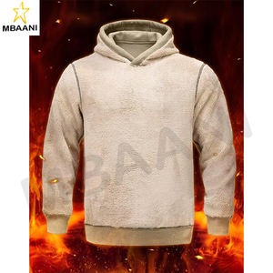 Sweat-shirts à capuche en sherpa pour hommes, sweats de sport en couleur personnalisée - Product Image 3