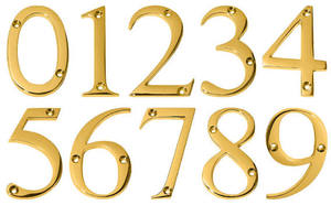 ป้ายเลขที่บ้านอะลูมิเนียมขายดี ขนาดสั่งทำได้ สำหรับตกแต่งบ้าน โรงแรม ห้องพัก - Product Image 3