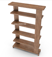 Vente en gros facile à monter 5 couches de rayonnages sans boulon étagères en acier galvanisé avec étagères de rangement empilables en bois pour garage
