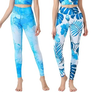 Pantalones de Yoga para el hogar para mujer, mallas deportivas para ejercicio en el gimnasio, mallas largas sexis de cintura alta con estampado, pantalones de entrenamiento para correr - Product Image 1