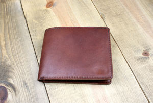 Classic Custom <b>Leather</b> Bi Fold Wallet Slim Genuine <b>Leather</b> RFID Blocking <b>Purse</b> <b>For</b> <b>Men</b> With Logo BFW-0107 - Product Image 3