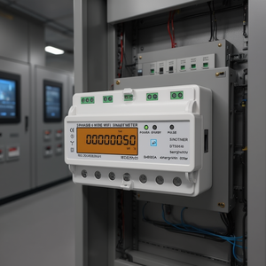 SINOTIMER DTS6619-050 80A WiFi เครื่องวัดพลังงานไฟฟ้าแบบสามเฟส พร้อมอุปกรณ์เชื่อมต่อและระบบเครือข่าย - Product Image 3