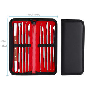 Raspadores dentales de alto grado, juego de 10 Uds., cuchillo de escultura de dentista de acero y Metal, juego de herramientas de tallado de cera quirúrgica - Product Image 6