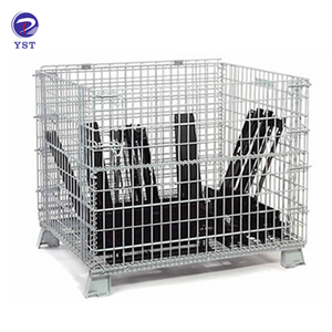 Alambre soldado de Metal y acero almacenamiento plegable apilable de Zinc <span class=keywords><strong>Pal</strong></span>é - Product Image 4
