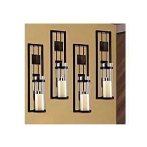 เชิงเทียนติดผนังเหล็กดัดสไตล์วินเทจสุดหรู สำหรับตกแต่งบ้านทั้งภายในและภายนอก เหมาะสำหรับเทศกาลอีสเตอร์ - Product Image 2