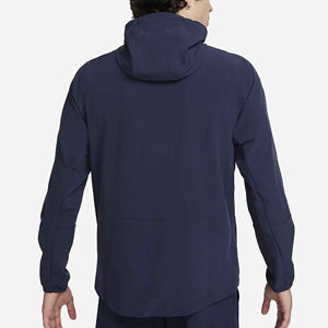 2025 nouvelle conception personnalisée coupe-vent veste fermeture éclair complète hommes Sports de plein air à capuche flambant neuf imperméable coupe-vent veste capuche - Product Image 3