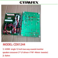 Filtre de Crossover à Point de Coupure, Diviseur de Fréquence Audio 2 Voies pour Haut-parleur Coaxial de 12 Pouces (Aigus et Basses)
