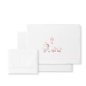 Juego de Ropa de Cama con Diseño de Jirafa (3 Piezas) para Cuna, 100% Algodón, Técnica de Tejido, Modelo Jirafa - Product Image 1