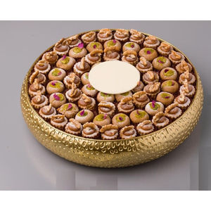 Bol à chocolat décoratif de table islamique festif fait à la main bol en métal argenté et doré de qualité supérieure pour la célébration du Ramadan Eid - Product Image 6