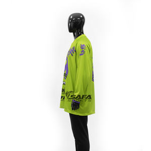Maillot respirant coupe-vent en gros pour adultes, vêtements de sport de haute qualité, design tendance de motocross, imprimé course - Product Image 3