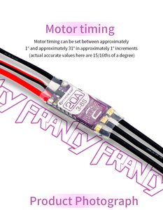 Flycolor Francy2 5V/3A 12V/2A Brushless ESC 30A 40A 50A regolatore di velocità BLHELI-32 BL32 <span class=keywords><strong>3</strong></span>-6S per aereo RC ad ala fissa in plastica - Product Image 6