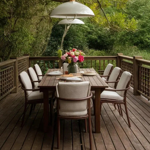 Ensemble de canapés sectionnels d'extérieur en aluminium de luxe résistant aux intempéries, mobilier de salon contemporain pour villa et cour, haute qualité, résistant au soleil - Product Image 4