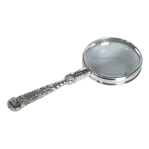 Best Selling Nautical Brass Handheld Magnifier High Quality Corporate Gift Item with Horn Handle - Product Image 3