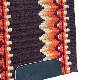 Tapis de selle western multicolore à motif Navajo, tissé à la main en laine, contourné, confortable et durable, pour cheval - Product Image 3