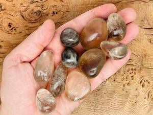 Piedra preciosa suelta caída de cuarzo ahumado natural personalizada con tamaño y forma al por mayor a granel - Product Image 5