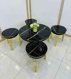 Modern Convertible Simple Style Metal Coffee <b>Table</b> <b>Stainless</b> <b>Steel</b> Home Furniture Living Room Bedroom Home Office Workshop Home - Product Image 2