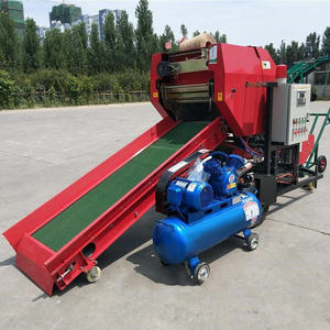 Mini Enfardadora Cuadrada de Alta Productividad para Ensilaje de Maíz y Paja de Arroz, Máquina Envolvedora de Heno y Alfalfa con Motor Diésel - Product Image 1