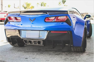 Diffuseur arrière en fibre de carbone léger de style RZA, lèvre de pare-chocs arrière pour Chevrolet <span class=keywords><strong>Corvette</strong></span> C7 Stingray Z06 S9 - Product Image 4