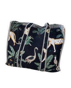 Sac fourre-tout réutilisable en coton 100% fait main, matelassé, écologique, durable, avec longue poignée, fermeture éclair et option de logo personnalisé - Product Image 2