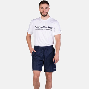 Short de plage homme bleu marine uni décontracté été essentiel poches latérales ceinture confortable mignon Style Vintage respirant - Product Image 1