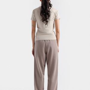 Active Wear 2025 vêtements d'été à manches courtes respirant dernière conception de haute qualité vêtements de Fitness t-shirt uni pour les femmes - Product Image 3