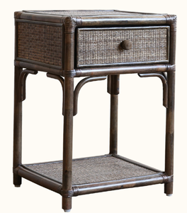 Table de chevet en rotin naturel. Table De Chevet En Osier, Pour Chambre, Salon, Artisanat Au Vietnam, Nhat Minh - Product Image 3