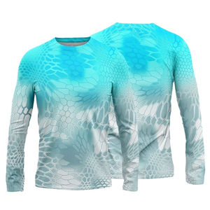 Vente en gros OEM personnalisé maillot de pêche à séchage rapide avec protection UV sublimation pour hommes - Product Image 5
