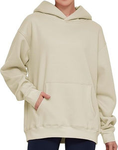 Sweats à capuche à la mode à épaules tombantes pour femmes Sweatshirts surdimensionnés parfaits pour les sweats décontractés et de style de rue pour femme - Product Image 1