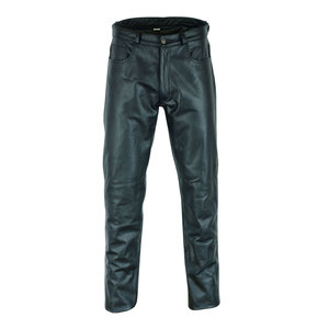 Premium <b>Men</b> <b>Leather</b> <b>Pants</b> Lightweight High Breathable Soft Smooth Texture Classic Straight Fit Durable Stitching Fashionable - Product Image 1