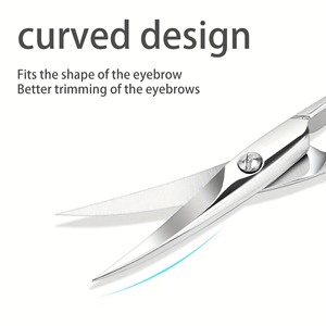 Petites ciseaux en acier inoxydable pour les ongles, les sourcils et les poils du nez - Product Image 3