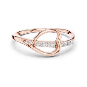 Bague en diamant cultivé en laboratoire pour femmes, 0,082 CT, clarté VVS-VS EF, or 18 carats, 14 carats, 10 carats et argent 925, rose, jaune, blanc - Product Image 1