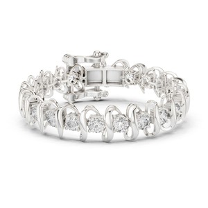 Bracelet tennis en moissanite taille brillant ronde 11 TCW, en argent sterling 925, bijoux de luxe pour mariée, 6,5 pouces, vente en gros - Product Image 1
