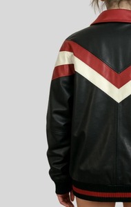Chaqueta de Lona Cruda y Cuero Genuino de Primera Calidad para Mujer, Transpirable, con Cierre Frontal, para Uso Casual en Invierno - Product Image 3