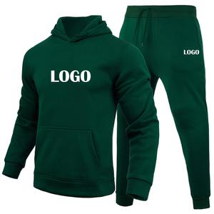 Chándal deportivo con capucha de calidad personalizada para hombre, conjunto pesado de invierno y otoño, ropa deportiva con logotipo personalizado para hombre - Product Image 6