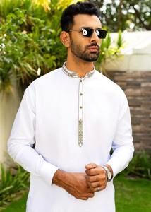 Nouveauté robe pakistanaise taille personnalisée vêtements pour hommes Shalwar Kameez costume Shalwar Kameez à manches longues - Product Image 3