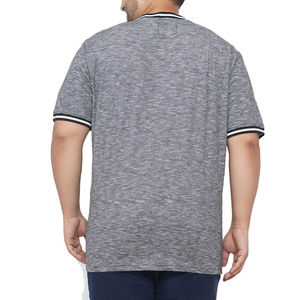 Camisetas de algodón de gran tamaño para hombre, diseño liso transpirable con técnica de estampado de hojaldre y bordado de logotipo personalizado - Product Image 3