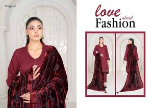 Ropa de fiesta para mujer paquistaní de calidad superior, ropa de tela de lana para mujer, ropa de estilo islámico para mujer - Product Image 6